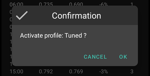 Autotune Activate profile